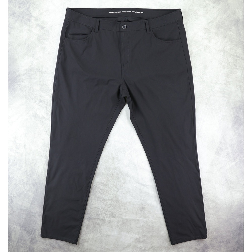 Rhone Commuter Five Pocket Pants Mens 40x32 Slim Straight Black Tech Performance